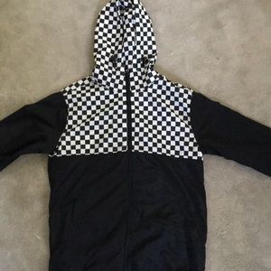 Men’s lightweight checkered windbreaker